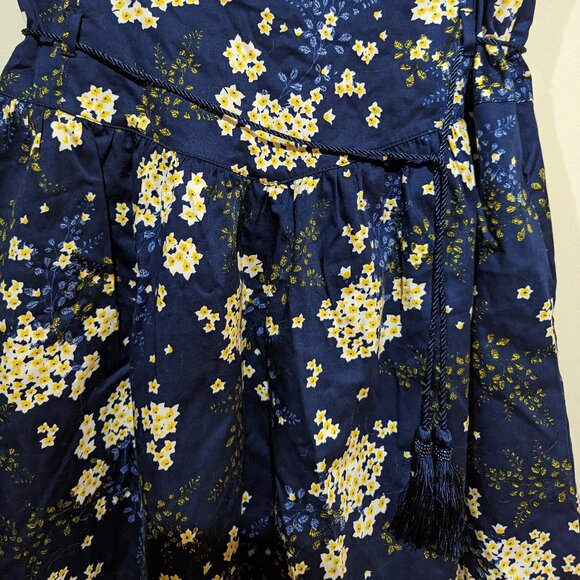 NWT - Kookai indigo floral skirt with belt sz 38EU/8US - Picture 3 of 10
